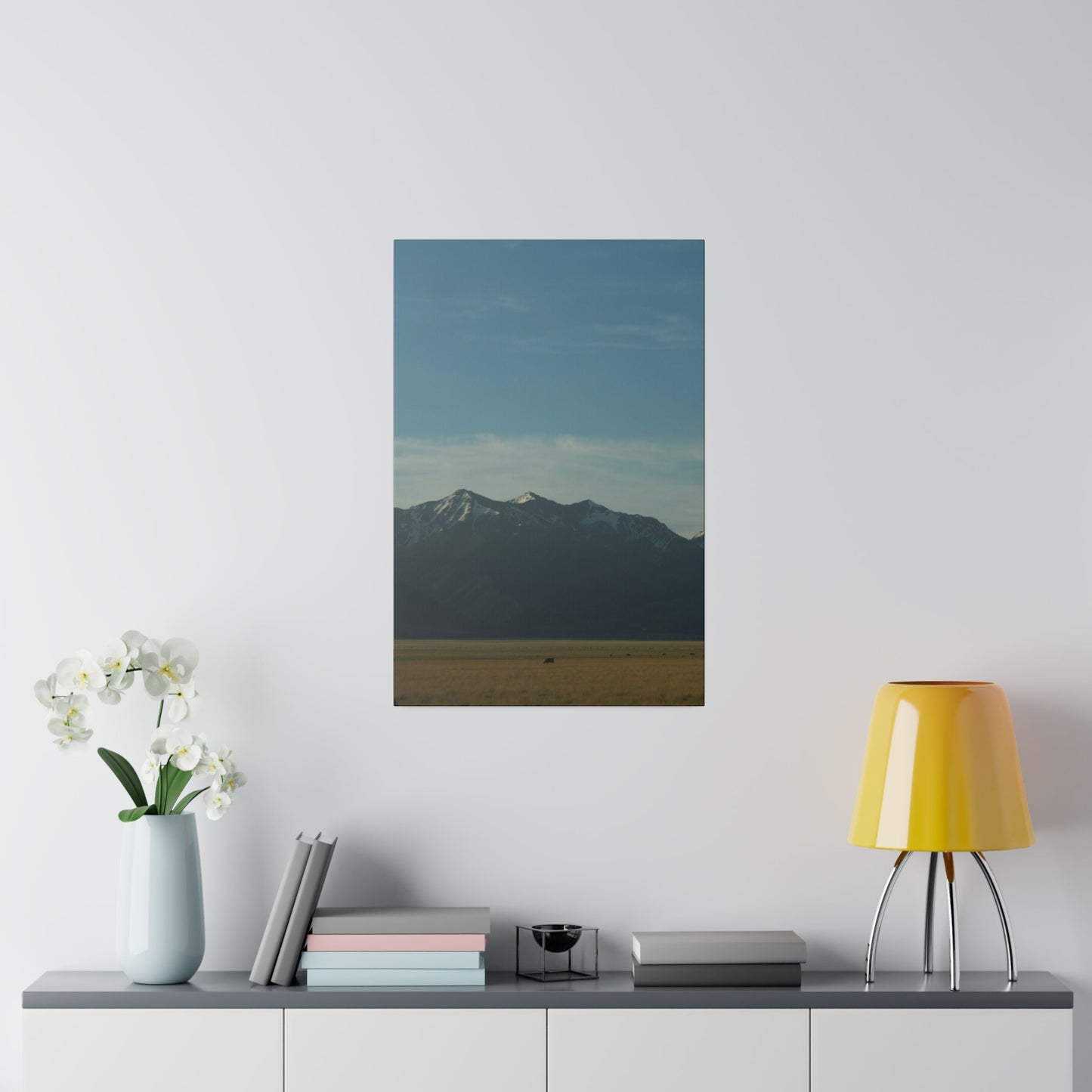 Open Fields and Misty Mountains on Stretched Canvas, 0.75"