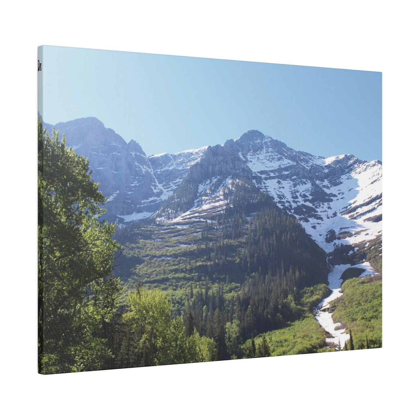 Peaks at Glacier National Park on Canvas, Stretched, 0.75"