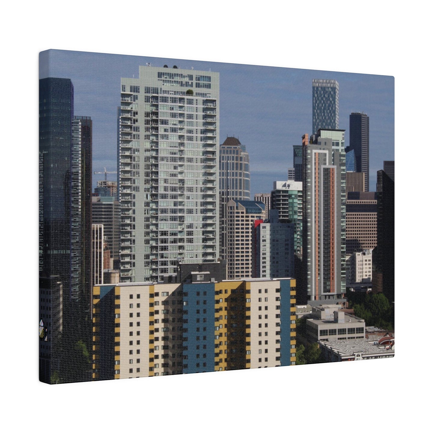 Downtown Seattle, on Canvas, Stretched, 0.75"