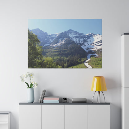 Peaks at Glacier National Park on Canvas, Stretched, 0.75"