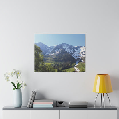 Peaks at Glacier National Park on Canvas, Stretched, 0.75"