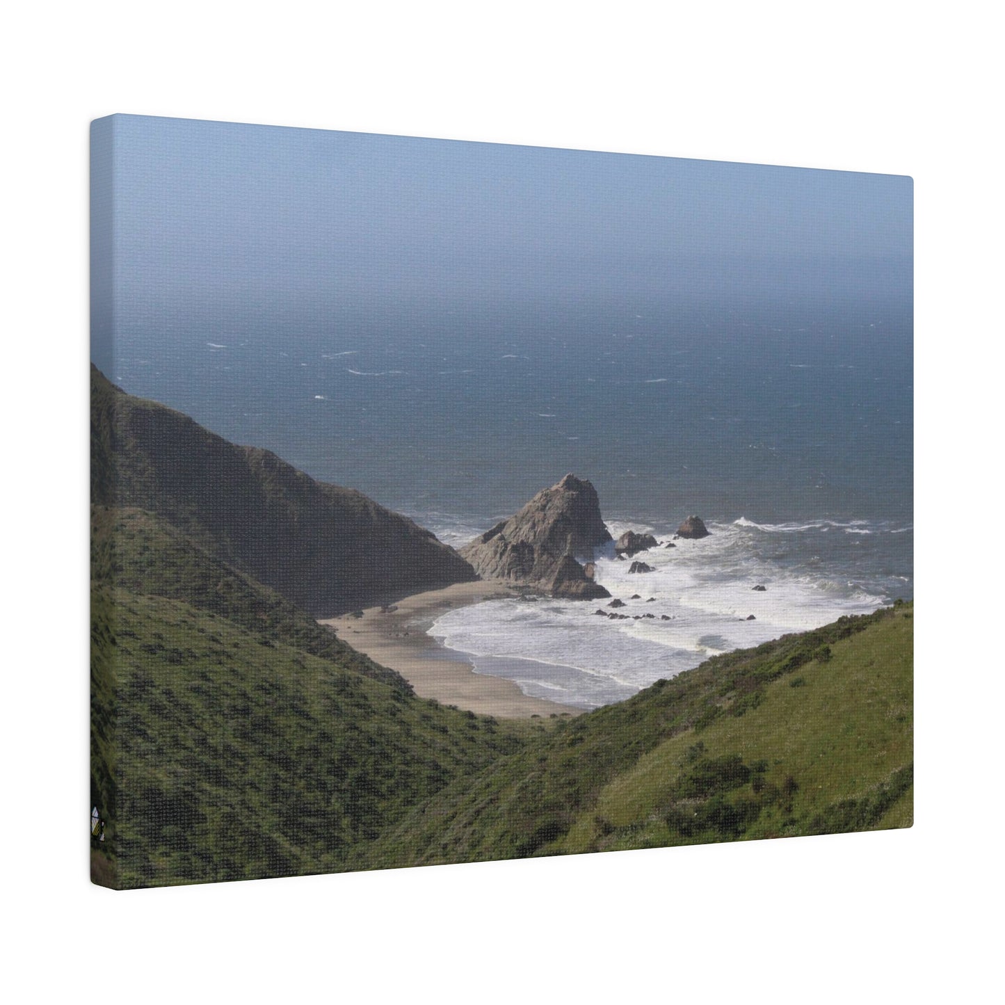 Giant Rock on West Coast Beach, Stretched Canvas 0.75''