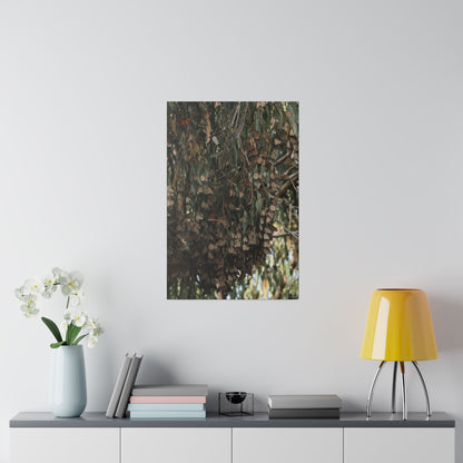 A Roost of Clustered Monarch Butterflies on Canvas, Stretched, 0.75"