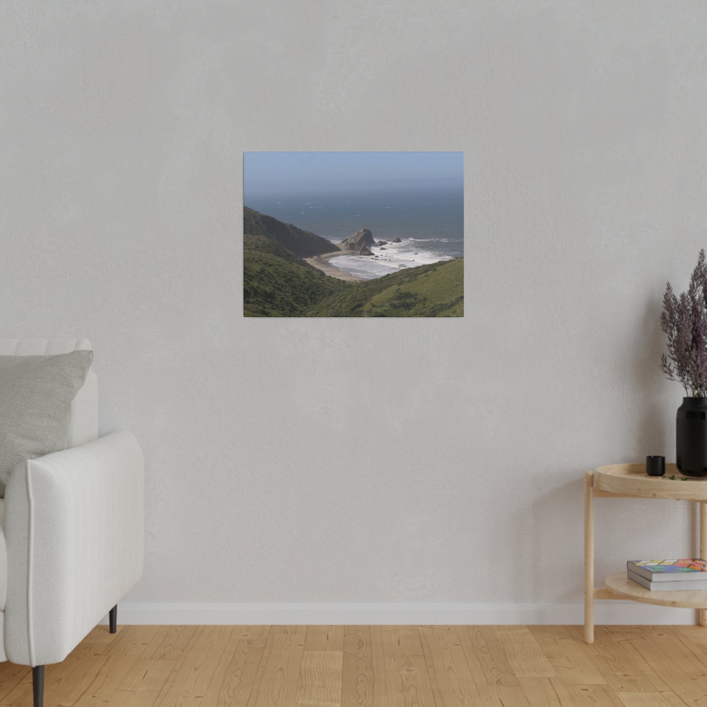 Giant Rock on West Coast Beach, Stretched Canvas 0.75''