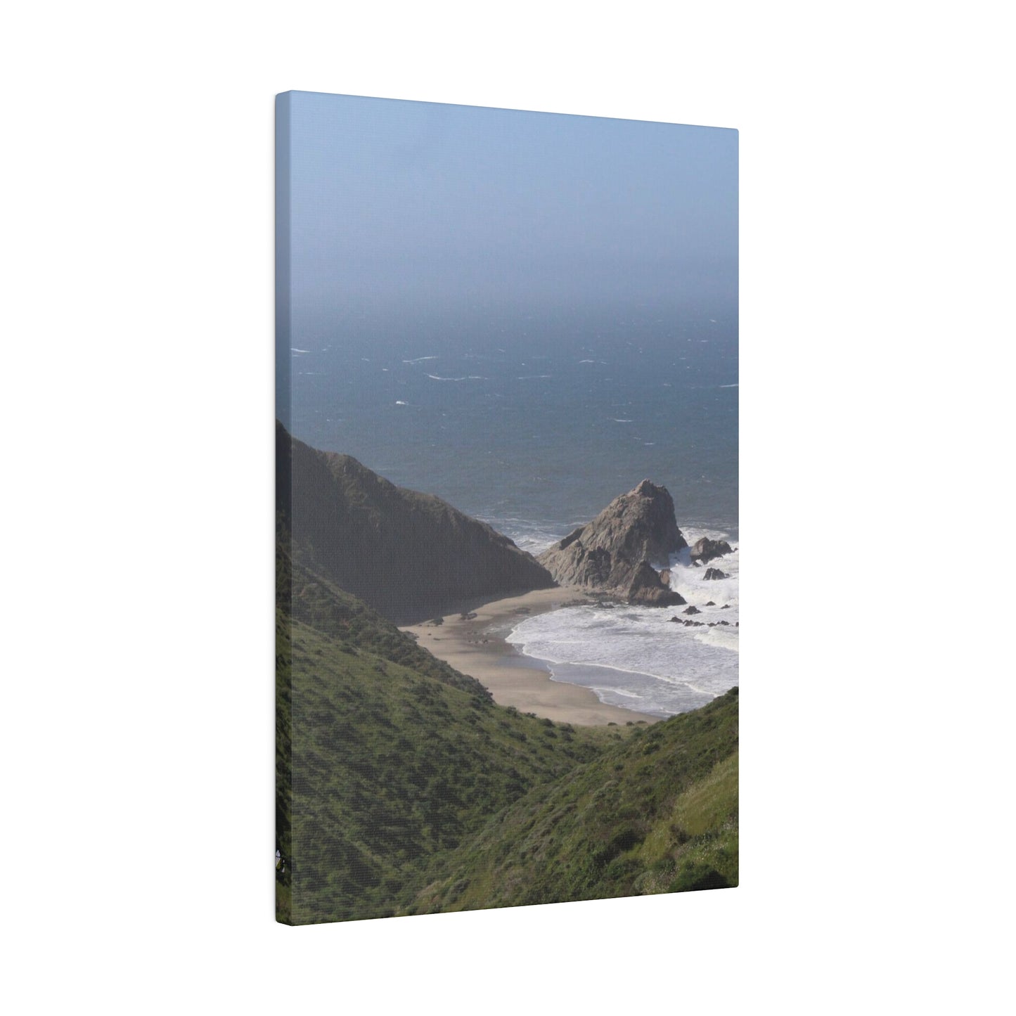 Giant Rock on West Coast Beach, Stretched Canvas 0.75''