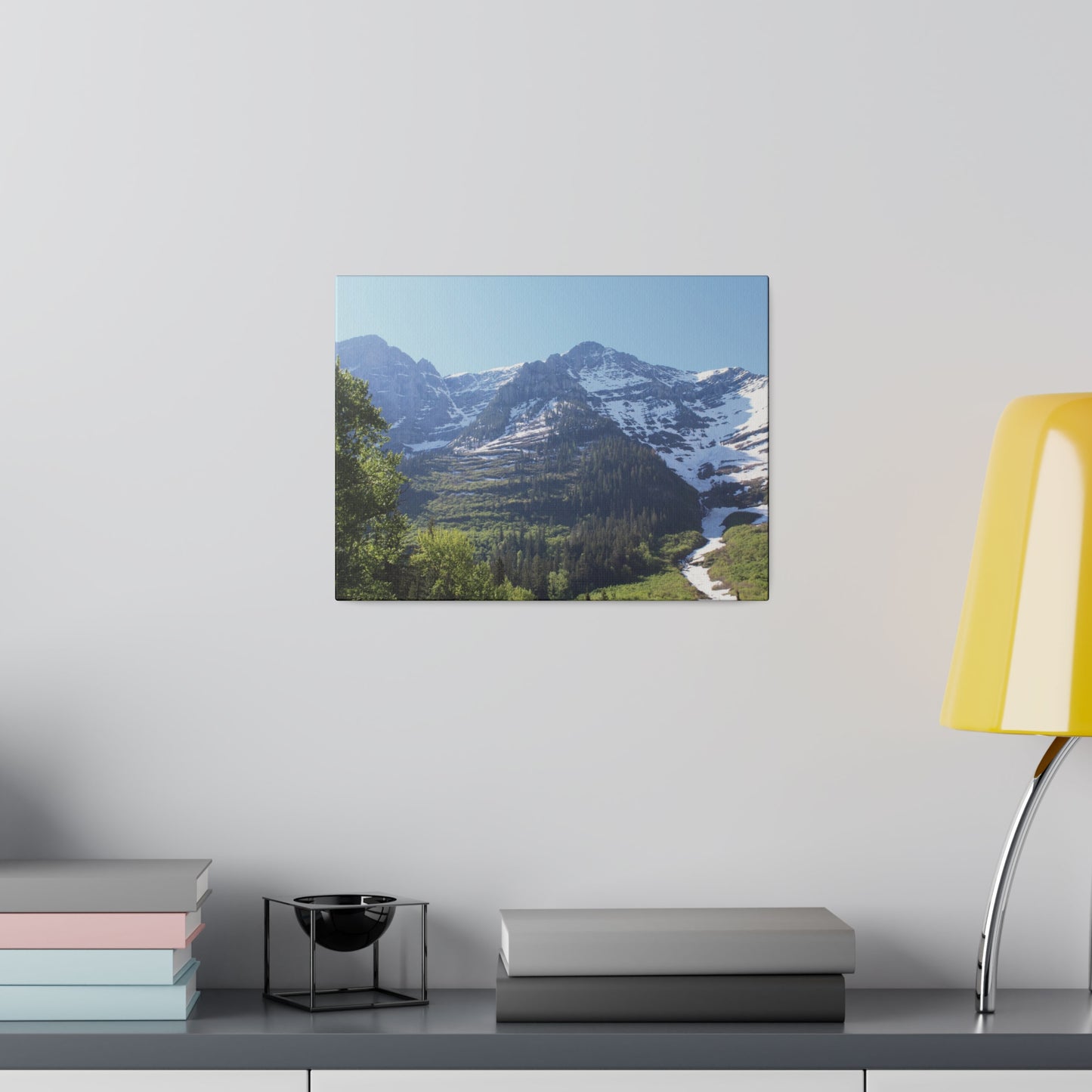 Peaks at Glacier National Park on Canvas, Stretched, 0.75"