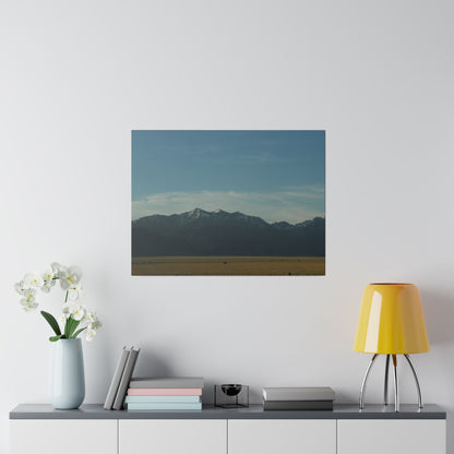 Open Fields and Misty Mountains on Stretched Canvas, 0.75"