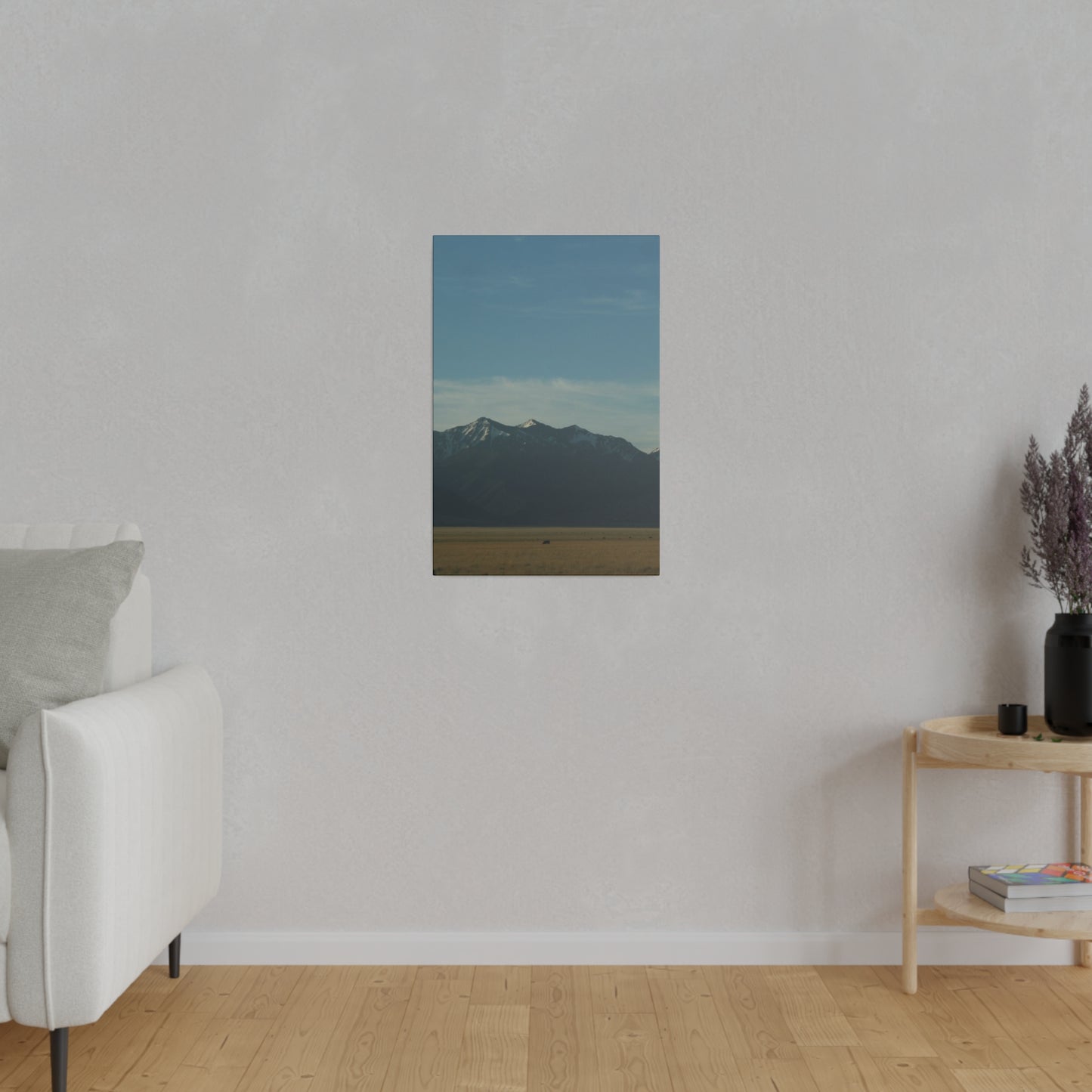 Open Fields and Misty Mountains on Stretched Canvas, 0.75"