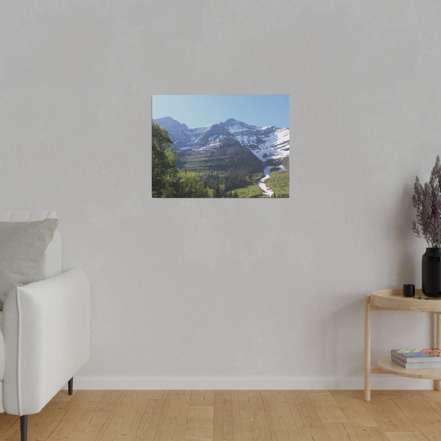 Peaks at Glacier National Park on Canvas, Stretched, 0.75"